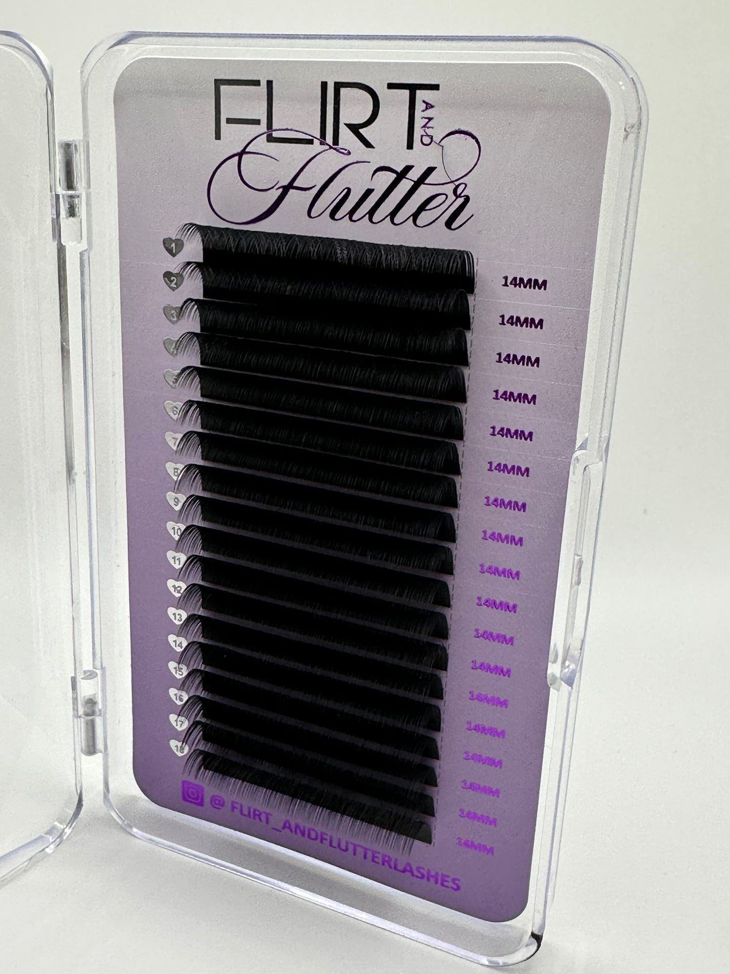Cashmere Lash Trays | Lash Extensions Tray | Flirt and Flutter Lashes